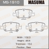 Колодки тормозные дисковые MS1910 от фирмы MASUMA