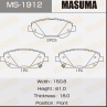 Колодки тормозные дисковые MS1912 от компании MASUMA