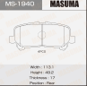 Колодки дисковые Masuma MS-1940 / NP1175, PN1862 rear