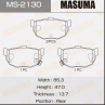 Колодки тормозные дисковые MS2130 от производителя MASUMA
