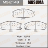 Колодки тормозные дисковые MS2149 от фирмы MASUMA