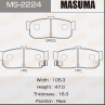 Колодки тормозные дисковые задние MS2224 от компании MASUMA