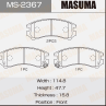 Колодки тормозные дисковые MS2367 от фирмы MASUMA