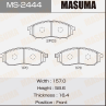 Колодки тормозные дисковые передние MS2444 от компании MASUMA