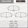 Колодки тормозные дисковые MS2488 от фирмы MASUMA