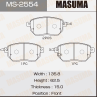 Колодки тормозные дисковые MS2554 от компании MASUMA