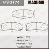 Колодки тормозные дисковые MS3174 от компании MASUMA