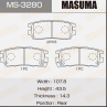Колодки тормозные дисковые задние MS3280 от фирмы MASUMA