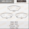 Колодки тормозные дисковые MS3314 от фирмы MASUMA