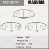 Колодки тормозные дисковые MS3347 от производителя MASUMA