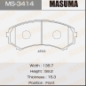Колодки тормозные дисковые передние MS3414 от производителя MASUMA