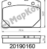 Колодки тормозные дисковые к-т ВАЗ 2101-2107 (Ориг