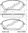 Колодки тормозные fr auris 2012