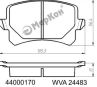 Колодки тормозные дисковые rr audi volkswagen