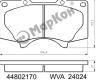 Колодки тормозные fr toyota land cruiser prado(j120 150) 3 0d 4 0 03] lexus gx460 09]