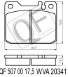 Колодки тормозные fr без датчика mb  vw