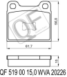 КОЛОДКИ ТОРМОЗНЫЕ FR БЕЗ ДАТЧИКА AUDI VW
