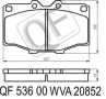 КОЛОДКИ ТОРМОЗНЫЕ FR БЕЗ ДАТЧИКА TOYOTA