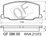 КОЛОДКИ ТОРМОЗНЫЕ FR БЕЗ ДАТЧИКА TOYOTA