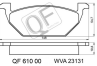 Колодки тормозные fr без датчика audi  skoda  vw