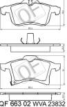 Колодки тормозные дисковые QF66302 от компании QUATTRO FRENI