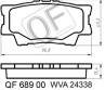 КОЛОДКИ ТОРМОЗНЫЕ RR БЕЗ ДАТЧИКА CAMRY VI