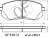 КОЛОДКИ ТОРМОЗНЫЕ FR С МЕХАНИЧЕСКИМ ДАТЧИКОМ HYUNDAI I35 CARENSIIFJ IIIUN2006