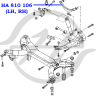 Рычаг задней подвески  поперечный  верхний Mazda 6 GG (2002-)  Mazda 6 Wagon GY (2002-)  Atenza GG/...