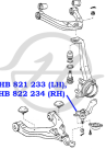 Опора шаровая нижнего рычага передней подвески  правая 4RUNNER (ZN18)  HILUX SURF (ZN18)  LAND ...
