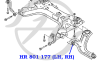 Сайлентблок нижнего рычага передней подвески  передний MICRA (K12) 2003-  NOTE (E11) 2006-