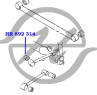 Сайлентблок продольной тяги задней подвески  передний PAJERO PININ/IO H61W-H77W 1999-2005