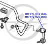 Тяга стабилизатора передней подвески  левая Accord (CF3  CF4  CF5) 1997- Пара - HS 872 020