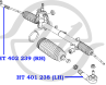 Наконечник рулевой тяги  левый FORD FIESTA V (JH_) 01-  FUSION (JU_) 02-  MAZDA 2 93- Пара - HT 402 