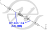 Рулевая тяга AVENSIS (ADT25/AZT25/CDT250/ZZT25) 2003-2008  COROLLA VERSO (AUR10  ZNR10) 2004-200...
