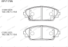 Тормозные колодки gerat bp-f178n (передние) normal