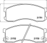 Колодки тормозные дисковые MDB1582 от фирмы MINTEX