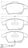 Колодки торм пер VW Passat 05-/Audi A3 03-