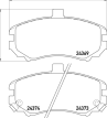 Колодки тормозные дисковые MDB2721 от производителя MINTEX