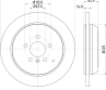 Диск тормозной задний MERCEDES BENZ W164 M-KLASSE (ML) (2005gt) 330x14 / 5 отв.