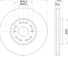 Диск тормозной LEXUS/TOYOTA GS/IS I перед.