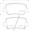 NP1118_колодки дисковые задние! Toyota Avensis 1.6-2.0/2.0D 09>