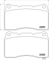 Колодки тормозные перед MITSUBISHI CIVIC IX, LANCER VI, LANCER VII, LANCER VIII, SUBARU IMPREZA, WRX 95-