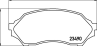NP5005_колодки дисковые передние! Mazda 323 1.4i-2.0TD & 16V 98-01
