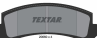 Колодки тормозные дисковые передние 2066001 от фирмы TEXTAR
