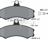 Колодки тормозные дисковые передние 2074101 от фирмы TEXTAR