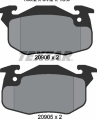 Колодки тормозные дисковые передние 2090602 от фирмы TEXTAR