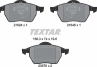 Колодки тормозные дисковые передние 2162402 от фирмы TEXTAR