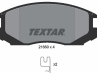 Колодки тормозные дисковые передние 2165001 от производителя TEXTAR