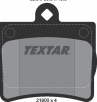 Колодки тормозные дисковые задние 2190003 от производителя TEXTAR