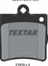 Колодки тормозные дисковые задние 2191901 от компании TEXTAR